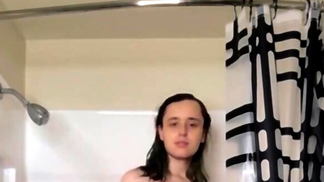Masturbation Cumshot, Small Tits, Shemale, Amateur, Shower, Sissy, Trap, 18