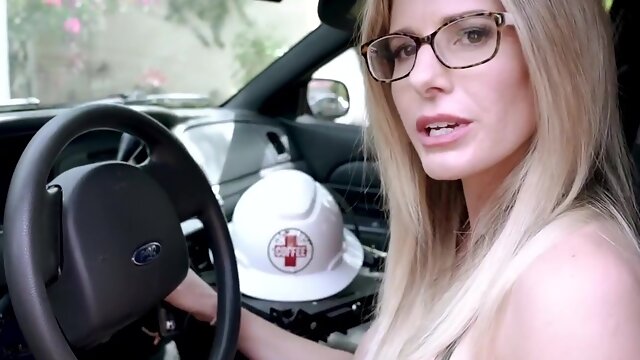 Homemade amateur video of Cory Chase unboxing some lingerie