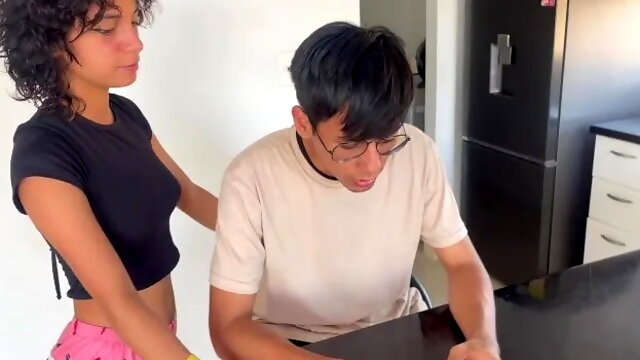 Little Stepsister has to Pay for Her New Cell Phone with Hard Sex with Her Ol...