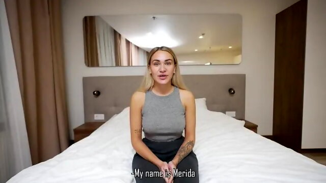 Schönheit, Casting, Sperma Drinnen