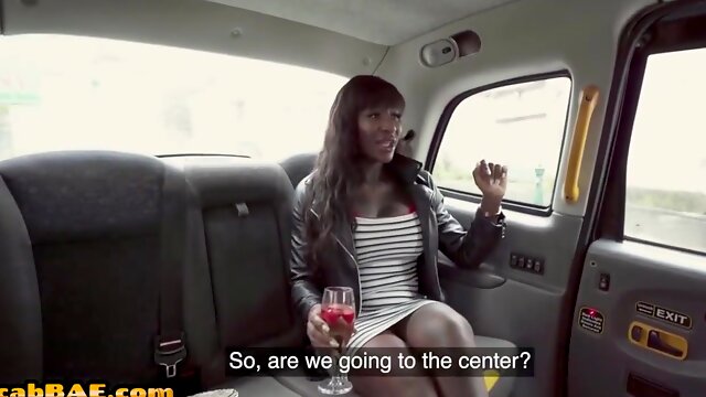 Car Ebony Milf Drilled By Bwc Driver In Black Pussy