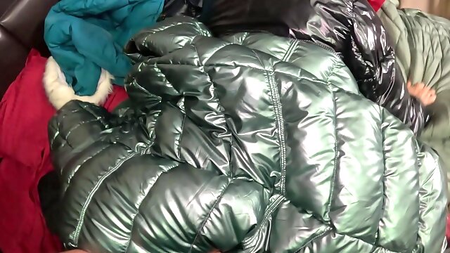 Several Shiny Down-jackets Used for Fucking and Masturbating 267