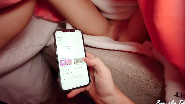 Sneaky Stepbro Hides in My Snuggie & Airplays Porn on Tv