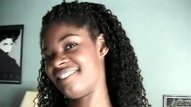 Two Young Black Lesbians with Nice Tits Lick Each Others Pussy and Enjoy