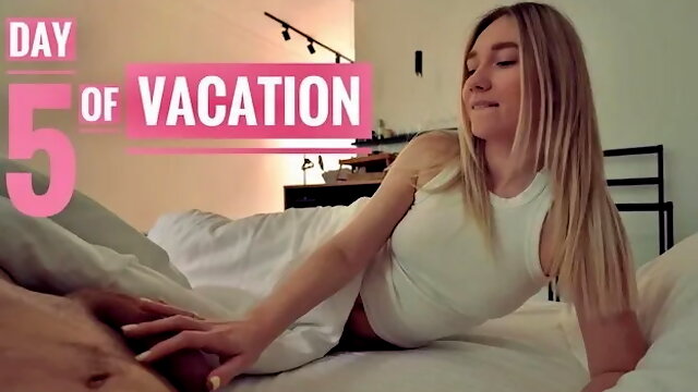 Sharing the Bed with Stepmom on Vacation