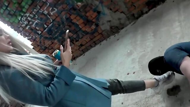 Nicole Walk Through An Abandoned House Humiliates Her