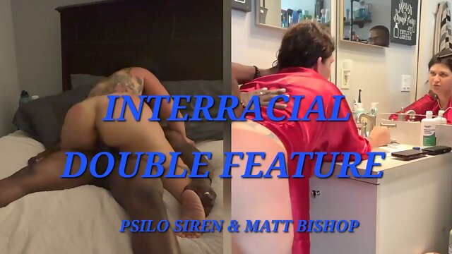 PAWG MILF Interracial Double Feature - Real Couple Two Scenes Two Creampies
