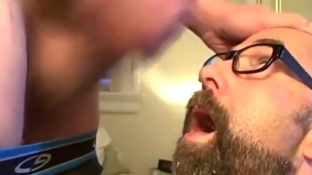 Bearded Bear Takes Two Loads to the Face5555