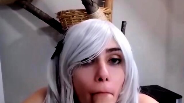 Real amateur blonde gives a hot POV blowjob on the train