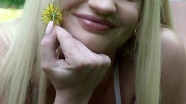 Blonde college babe gets fucked by her older lover - Angela Vidal