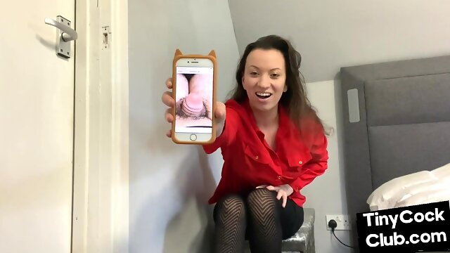 SPH femdom amateur laughs on small dicks at her home