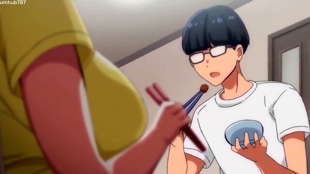 Step-mom succubus Meru the Succubus gets a wild ride in this anime adventure