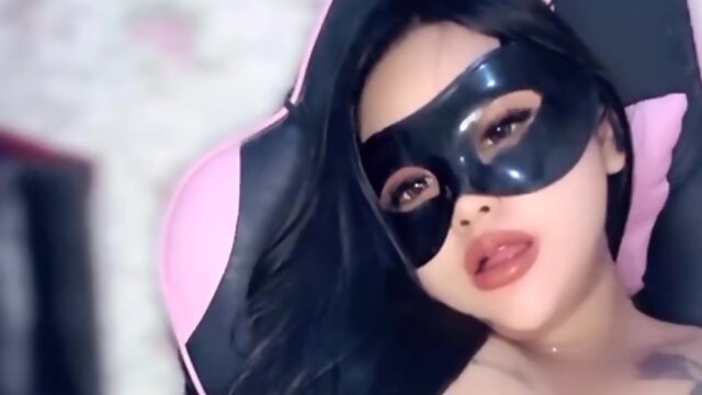 Masked BBW MILF’s Juicy Solo on Cam - Asian