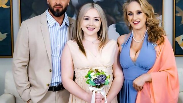 Hardcore sex in the missionary pose with Wendy Raine and Eva Nyx