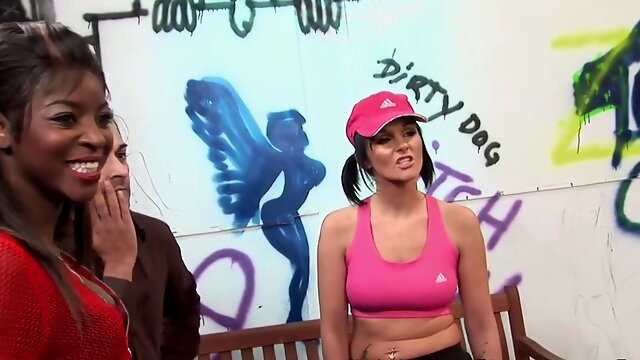 Porn star castings are always sexier with dark-hued and ebony sweeties in stockings!