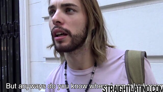 Sweet Latino turning gay after his first man to man sex