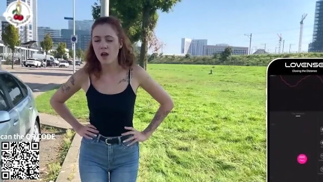 Public Orgasm with Lovense Ferri