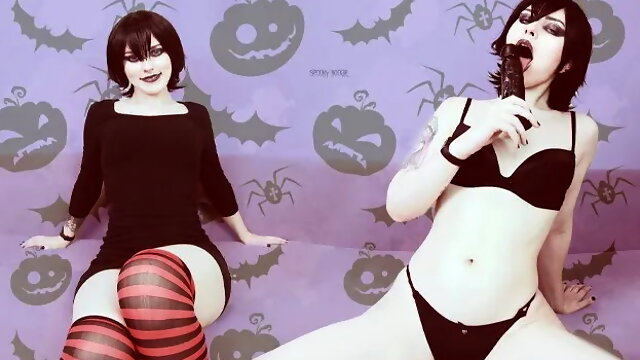 Joi: Mavis Dracula Teases You with Her Sexy Body and Asks You Cum in Her Puss...