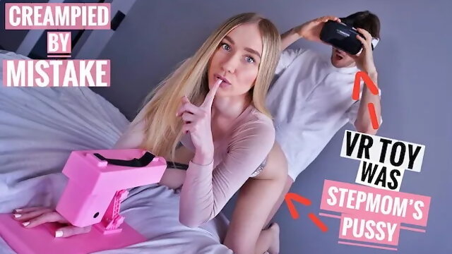 Vr Slut or Stepmom? She Tricked Me into Raw Creampie! (caught on Camera)