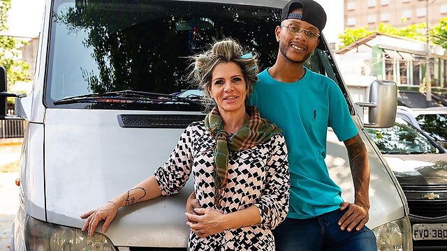 Big Clit Granny Gets Ass Destroyed in My Van