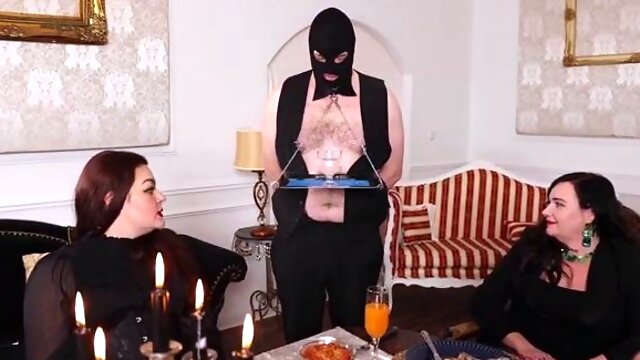 BDSM training for sissy maids in femdom group session