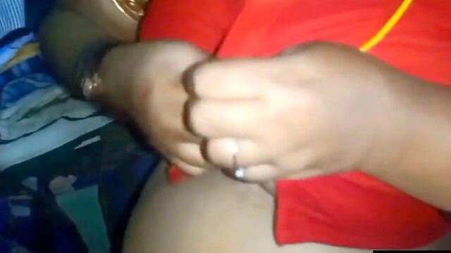 Desi Bhabi switching Her crimson Shari .