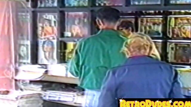 RetroDudes.com - Old school gays swallow each others hairy fat dicks