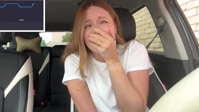 Braless Pit Stop in the Drive Thru with My Lush on Max!