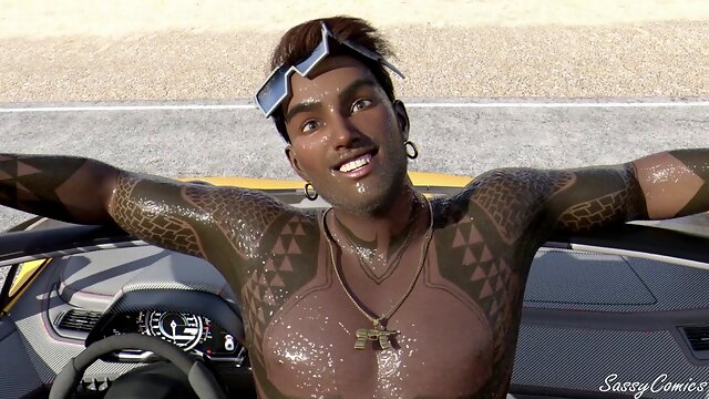 Voluptuous Jamaican babe in a wild animated adventure