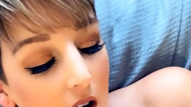 Chubby Brunette Big Boobs Dildo Masturbation