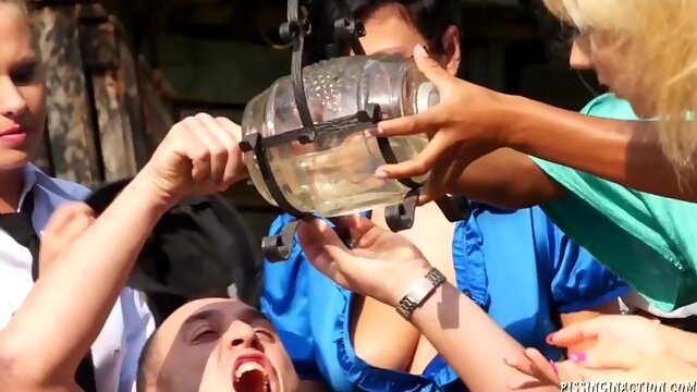 Lesbian, groupsex, pantyhose