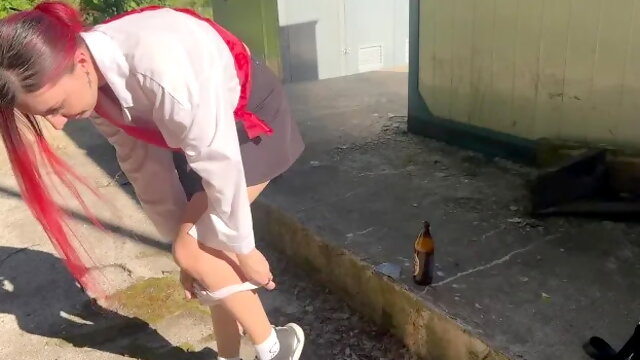 I Caught My Neighbors Daughter, a Graduate, Drinking and Punished Her with a...