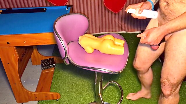 Boning a mini fuckfest doll in the backside