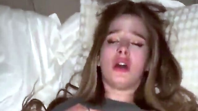 Busty brunette babe tease you with her big boobs