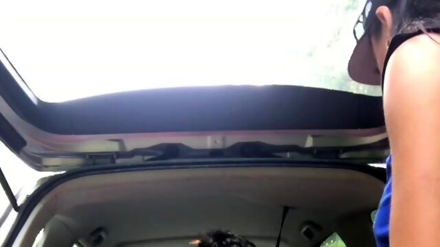 He is fucking my ass on the rooftop real amateur MILF