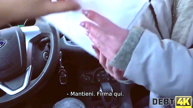 Debt4k. calibri angel non ha soldi per restituire il debito ma ha un corpo perfetto