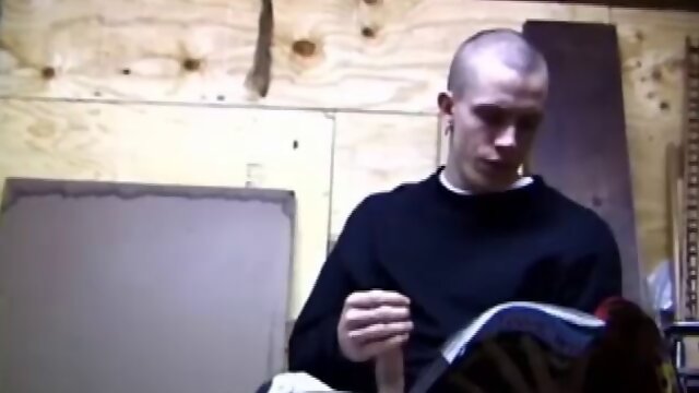 Young Shane returns home from work, grabs a porn magazine and heads to the garage. There, he strips down and starts stroking. Along the way, he pauses to taste his pre-cum, before taking himself to the point of no return.