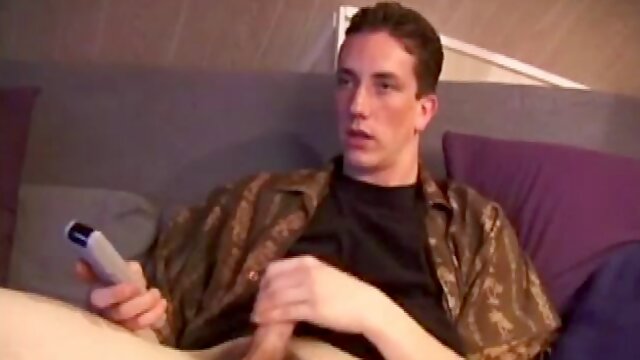 Derek lets us watch as he takes don his pants and starts stroking his cock. He edges himself several times before shooting all over his stomach.