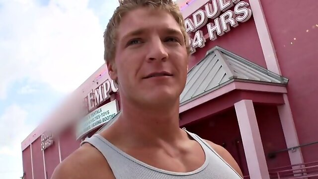 Real straight jock gloryhole gets bj before cumming in mouth