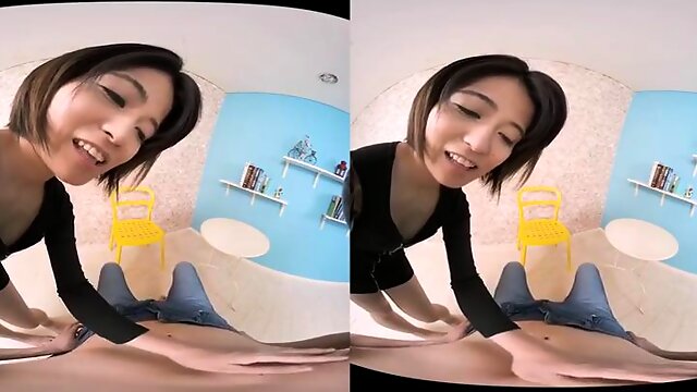 Not available VR A beautiful slut whispers dirty words in your ear while stroking your crotch! Kato Ema Part 1