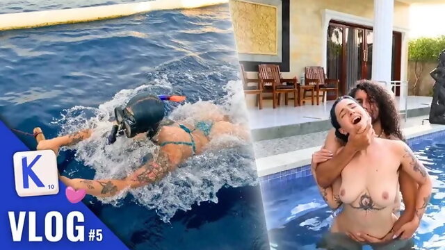 Poilue, Française, Piscine