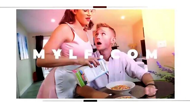 Lusty Stepmom Jerks Off Stepsons Cock