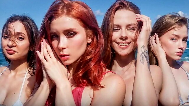 Beach Adventures (sweetie Fox, Diana Rider, Arina Fox, Mayalis)