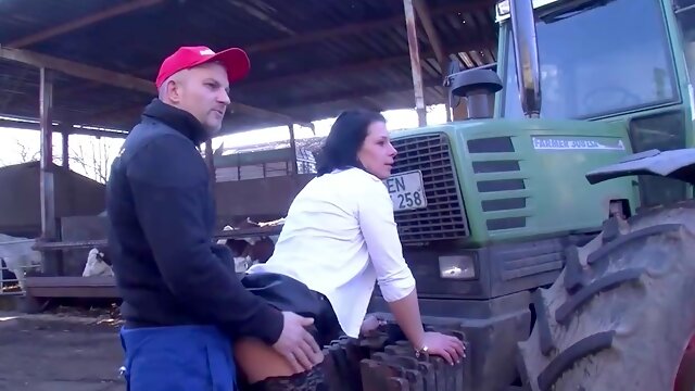 Duits, Sexy Moeder, Buiten, Kousen