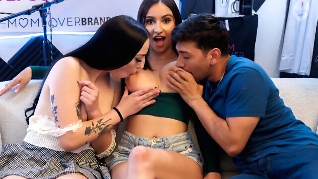 Hailey Rose and Scarlett Rosewoods big cock movie by Nubiles Casting