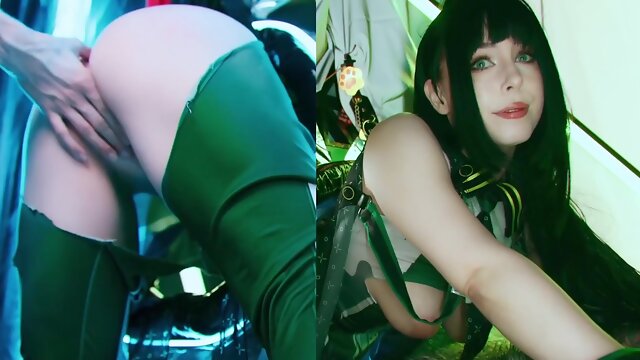 Stuck babe in stellar blade Eve cosplay got deep throat