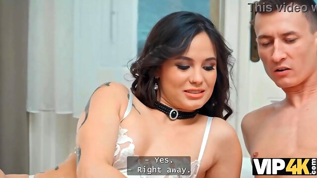 Hot wife Lucy Mendez and her tattooed hubby Charlie Dean get naughty together in VIP4K