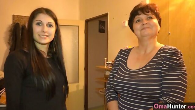 Old young (18+) video with amatory SandraG and Brigita from OmaHotel