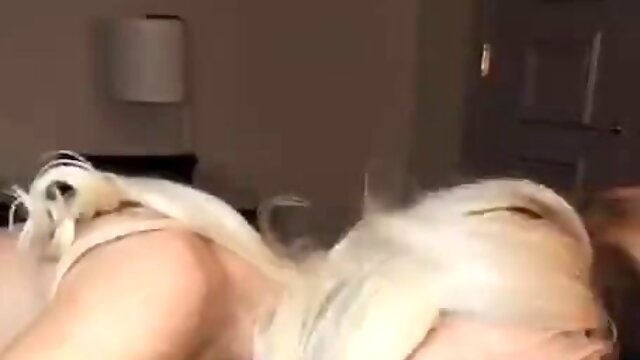 Blonde MILF goes to work on big black cock with her mouth