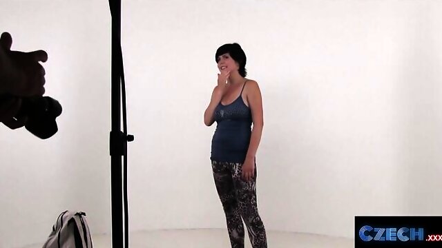 Big naturals action with adorable Martin Gun from Czech XXX